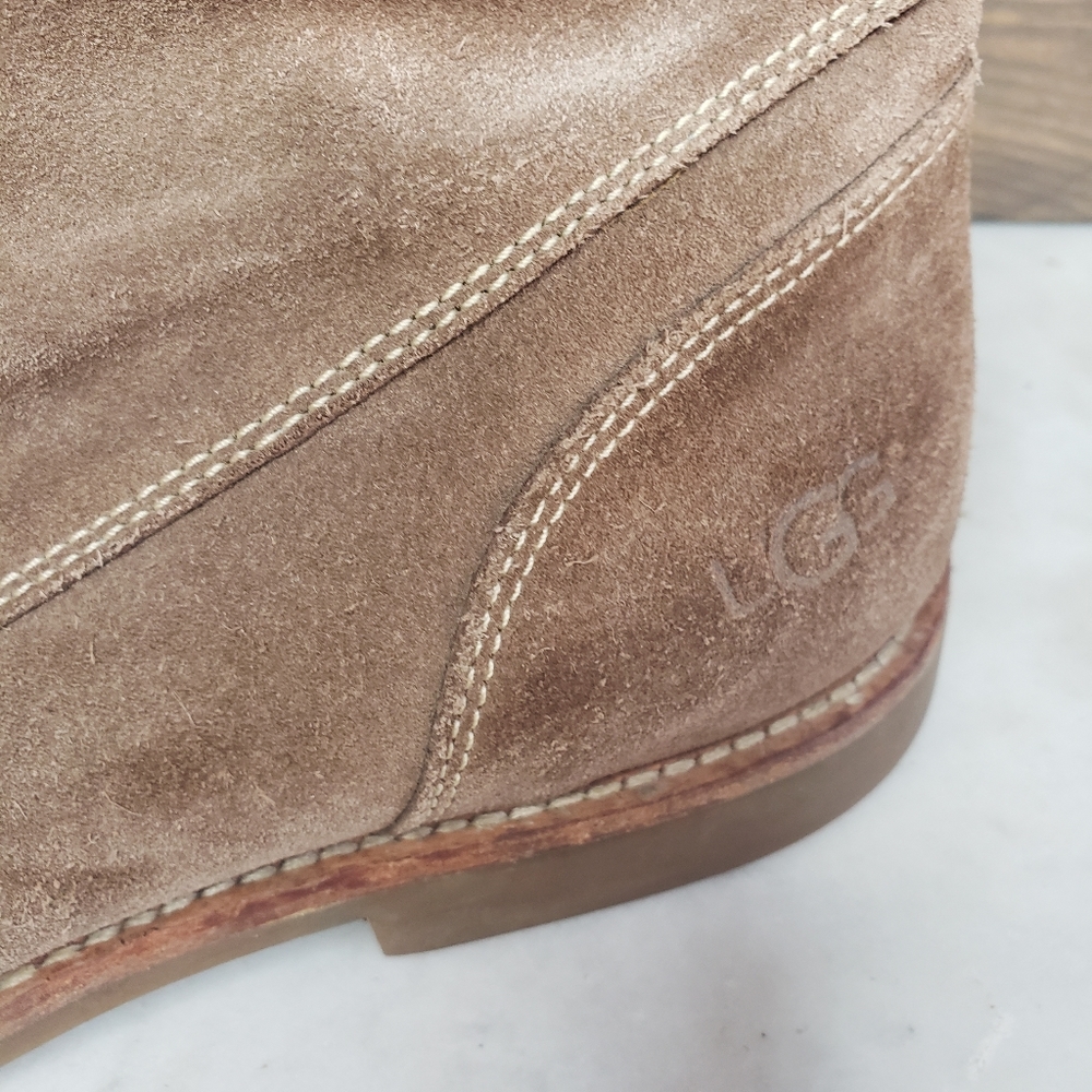 Mens ugg via maggio suede plaid fold over moc boots size 13 brown - Picture 2 of 16